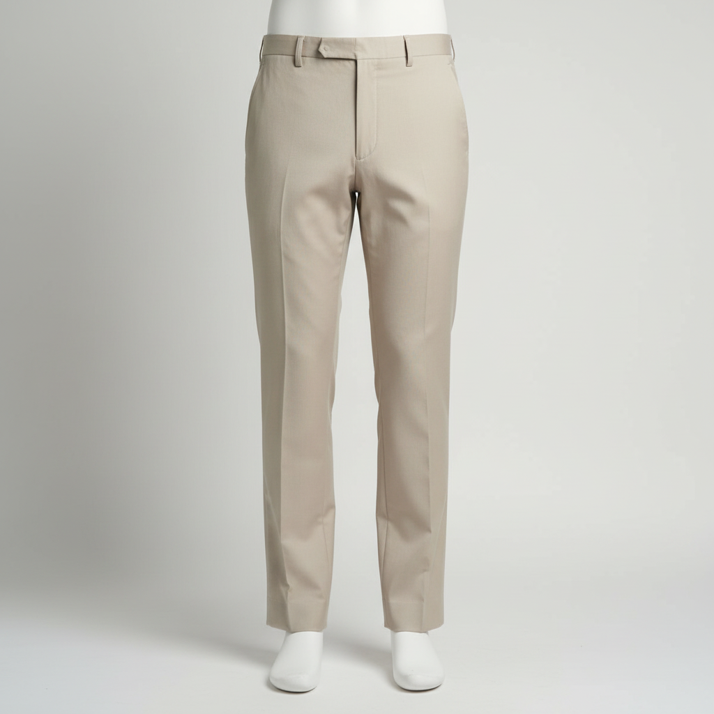 Beige Cotton Chinos