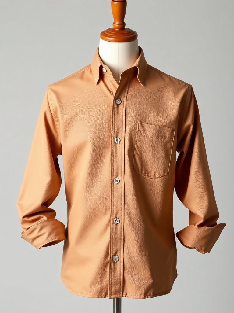 Junior Dobby Tan Shirt alternate view