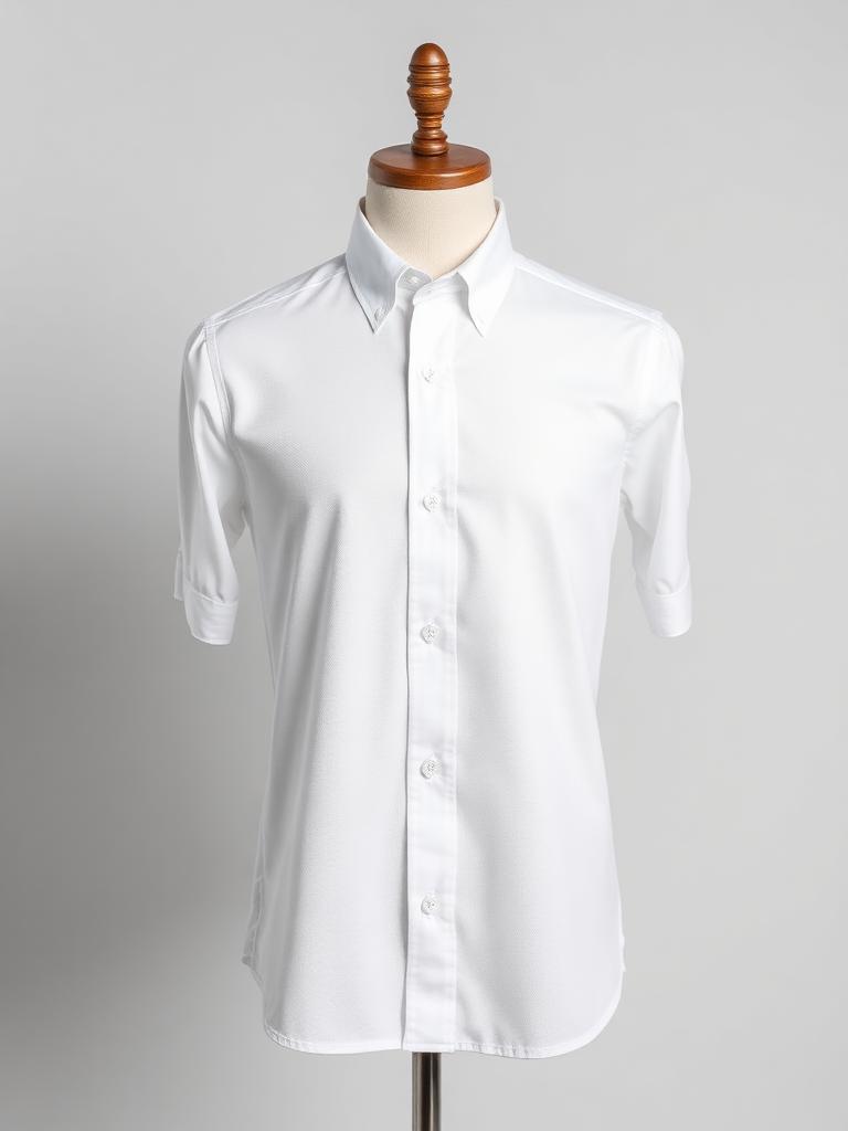 Junior Dobby White Shirt