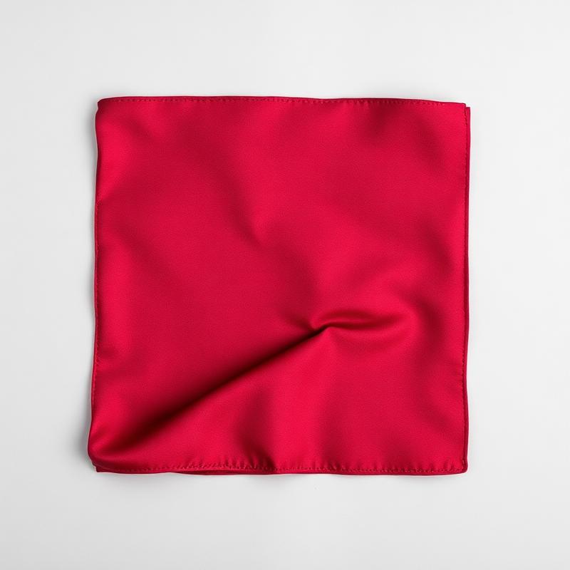 Burgundy Silk Pocket Square